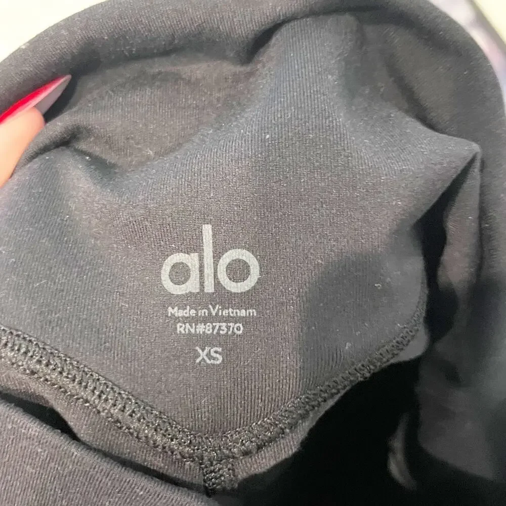 Alo Airbrush High-Waist Bootcut Leggings Black XS